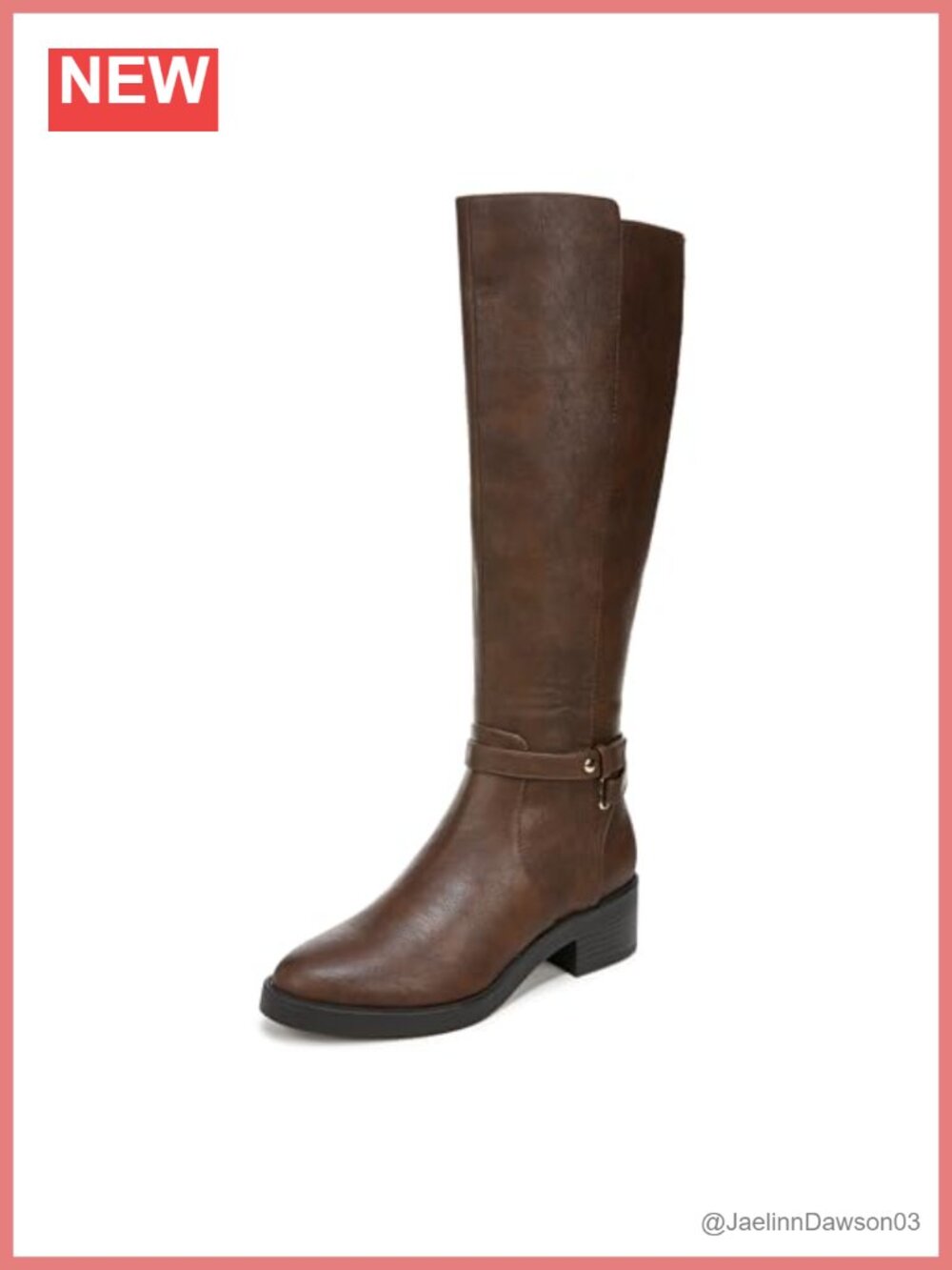 LifeStride Berkley Women's Mid-Calf Faux Leather Zipper Boots Wide Calf Comfort